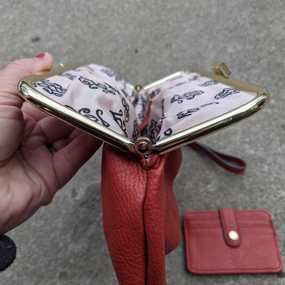 Jessica Simpson Burnt Orange Clutch Wallet - Picture 5 of 8